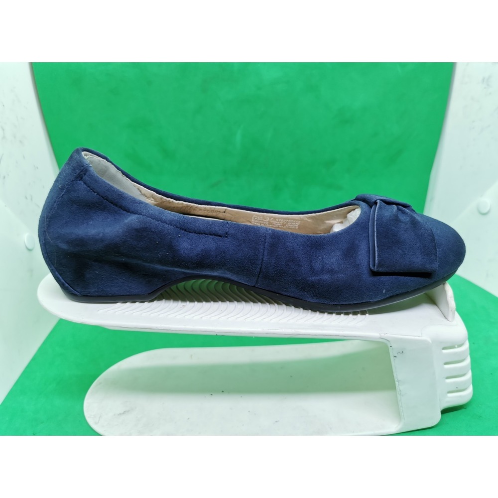 Dansko Lina Ballet Flats Loafers Shoes Womens Size 6.5 US 37 EU Navy Blue Suede - Picture 9 of 16